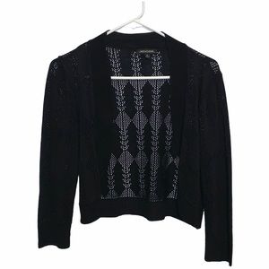 Notations Black Knit Shrug Sweater Size Small